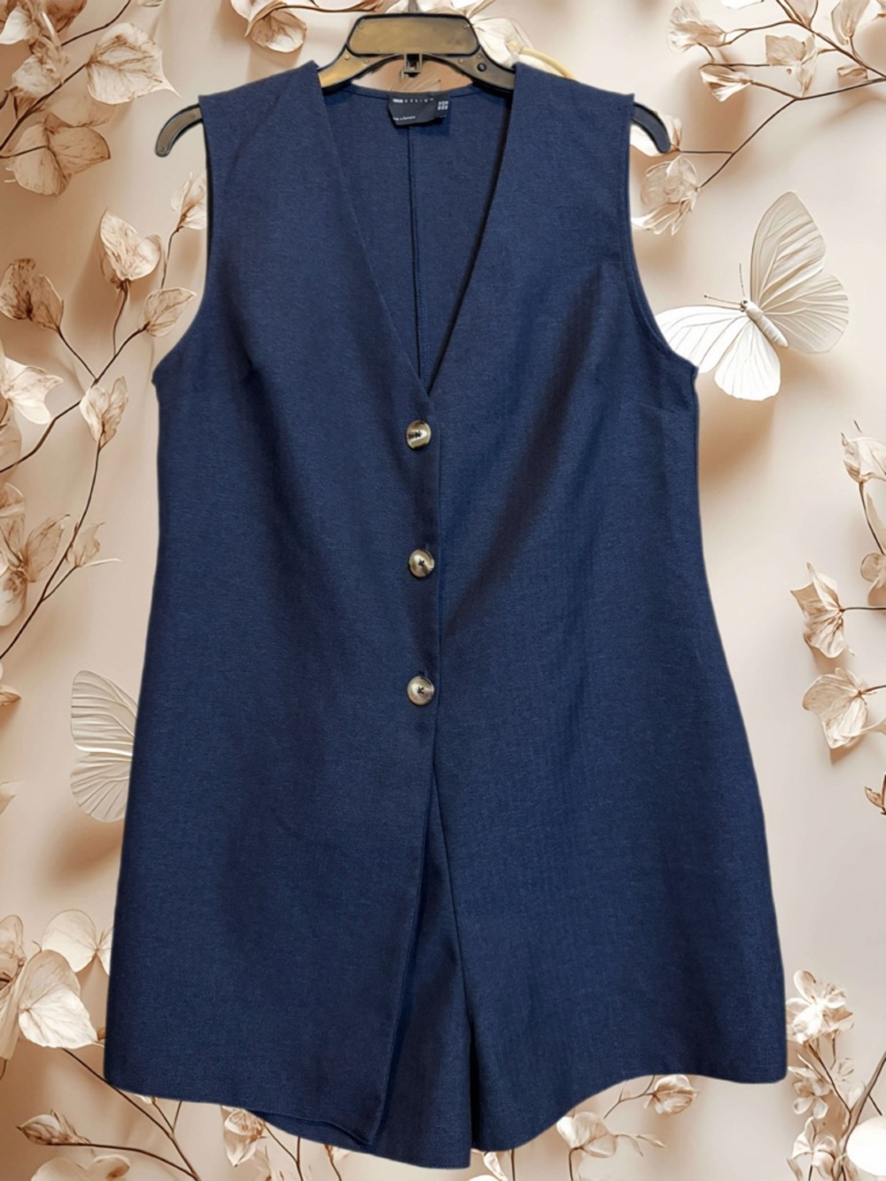 ASOS DESIGN | V-neck Button-front Playsuit